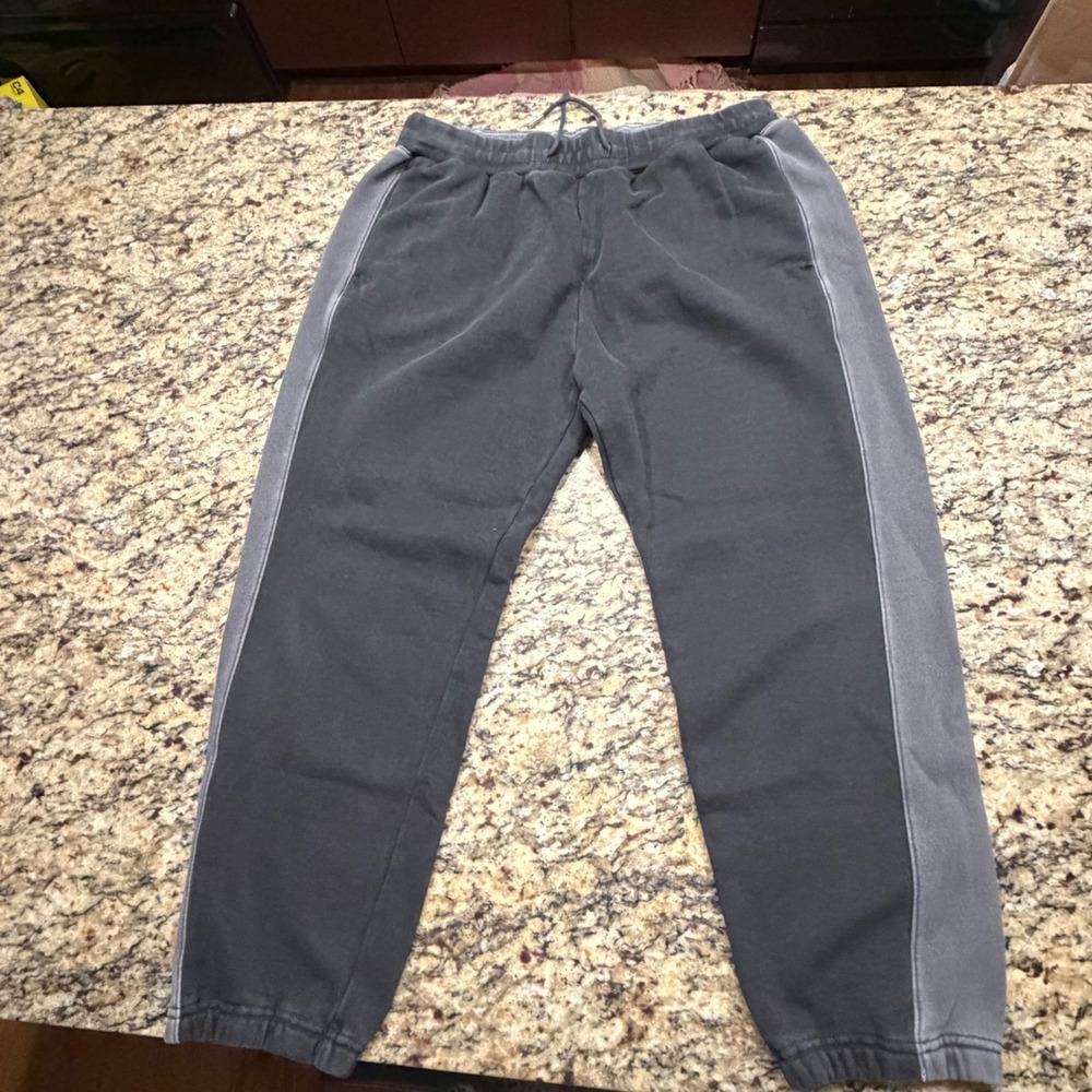 Abercrombie & Fitch Mens Relaxed Soft A&F Essentials Sweatpants Black L Short ws